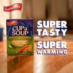 Batchelors Cup a Soup Cream of Vegetable 4 Instant Soup Sachets 122g (Case of 9)  Adomoo