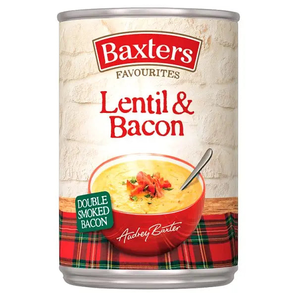 Baxters Favourites Lentil & Bacon 400g (Case of 12)  Adomoo