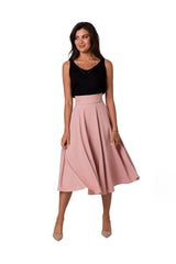 BeWear high waist and decorative buttons midi skirt  Adomoo