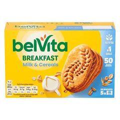 BelVita Breakfast Biscuits Milk & Cereals 5 Pack 225G (Case of 10)  Adomoo
