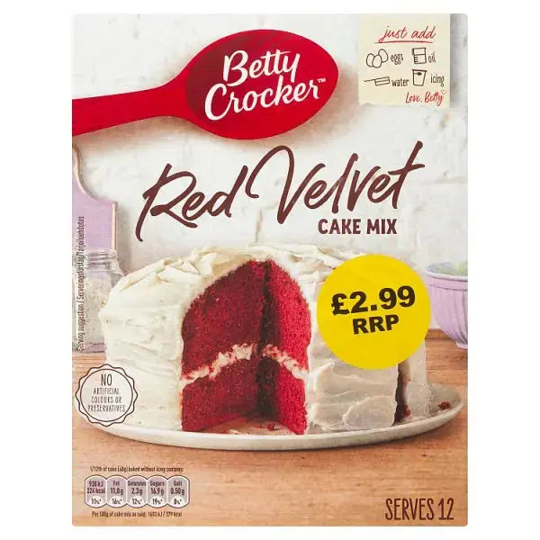 Betty Crocker Red Velvet Cake Mix 425g (Case of 4)  Adomoo