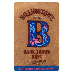 Billington's Dark Brown Soft Natural Unrefined Cane Sugar 1kg (Case of 10)  Adomoo