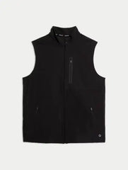 Black Woven Gilet  Adomoo