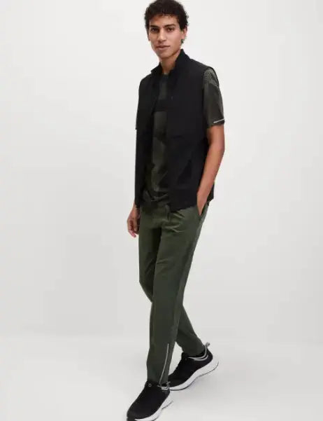 Black Woven Gilet  Adomoo