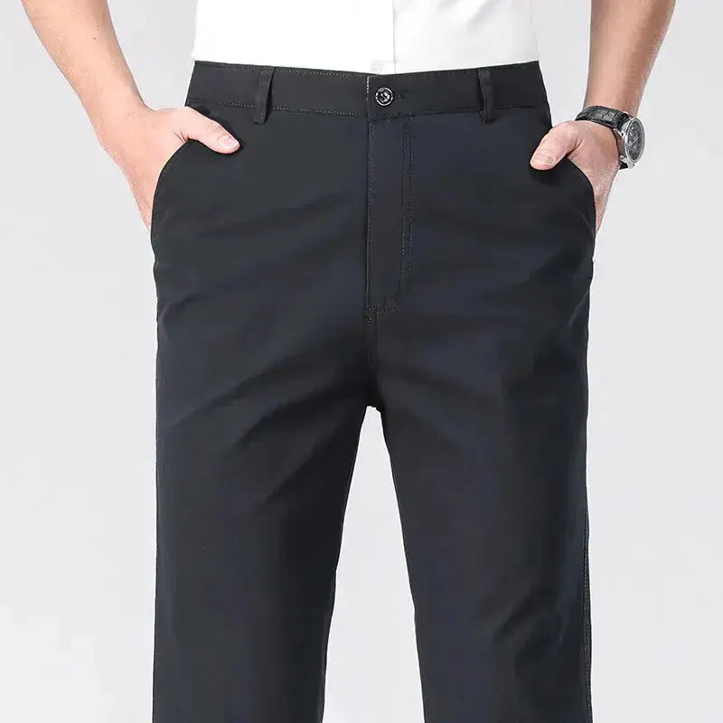 Business Casual Pants for Office (Black, Khaki, Grey, Navy, 29-40)  Adomoo