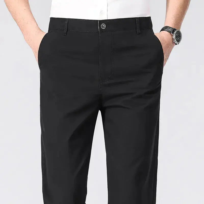 Business Casual Pants for Office (Black, Khaki, Grey, Navy, 29-40)  Adomoo