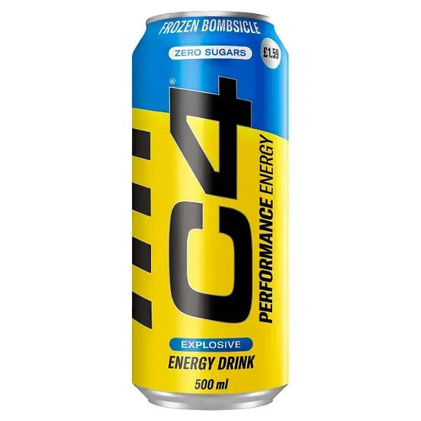 C4 Performance Energy Frozen Bombsicle Energy Drink 500ml (Case of 12)  Adomoo