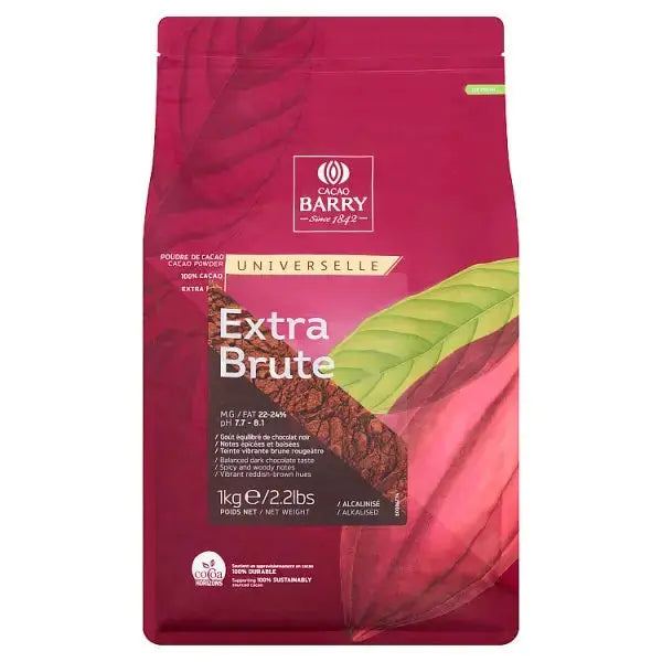 Cacao Barry Cacao Powder Universelle Extra Brute 1kg  Adomoo
