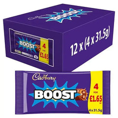 Cadbury Boost 4 x 31.5g (126g) (Case of 12)  Adomoo