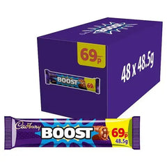 Cadbury Boost Chocolate Bar 69p PMP 48.5g (Case of 48)  Adomoo