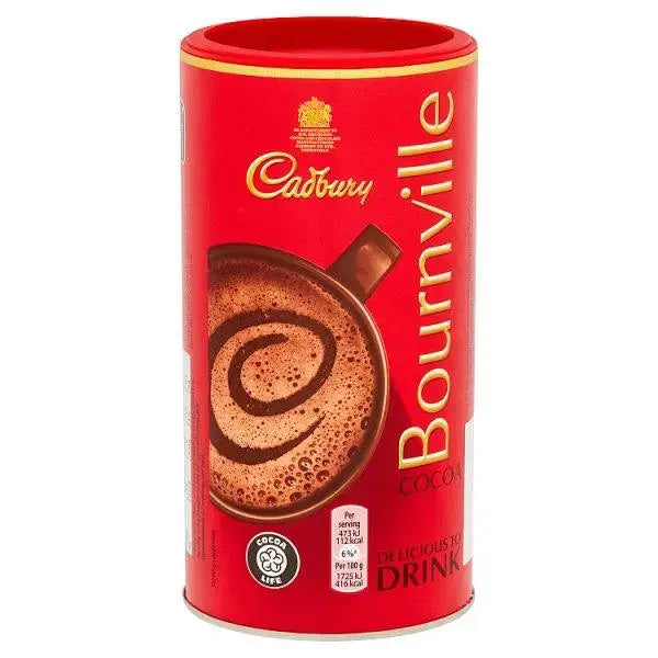 Cadbury Bournville Dark Chocolate Cocoa Powder Tin 250g (Case of 12)  Adomoo
