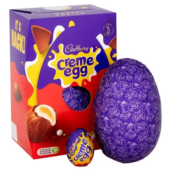 Cadbury Creme Egg Chocolate Easter Egg 195g (Case of 6)  Adomoo