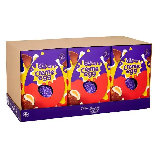 Cadbury Creme Egg Chocolate Easter Egg 195g (Case of 6)  Adomoo