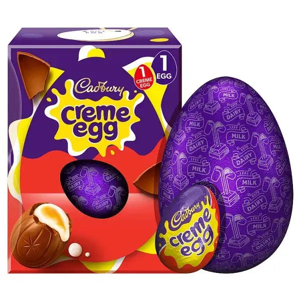 Cadbury Creme Egg Chocolate Easter Egg 195g (Case of 6)  Adomoo