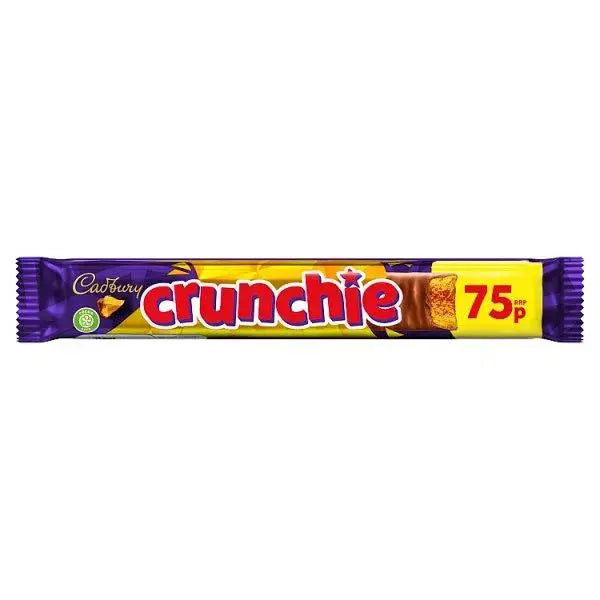 Cadbury Crunchie Chocolate Bar 75p PMP 40g (Case of 48)  Adomoo