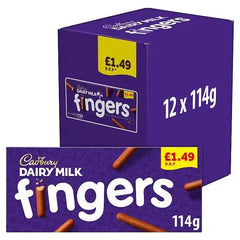 Cadbury Dairy Milk Fingers Chocolate Covered Biscuits £1.49 (Case of 12)  Adomoo