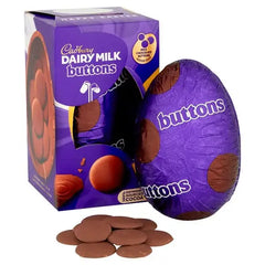 Cadbury Dairy Milk Giant Buttons Chocolate Easter Egg, 96g (Case of 12)  Adomoo