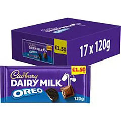 Cadbury Dairy Milk Oreo Chocolate Bar 120g  Adomoo