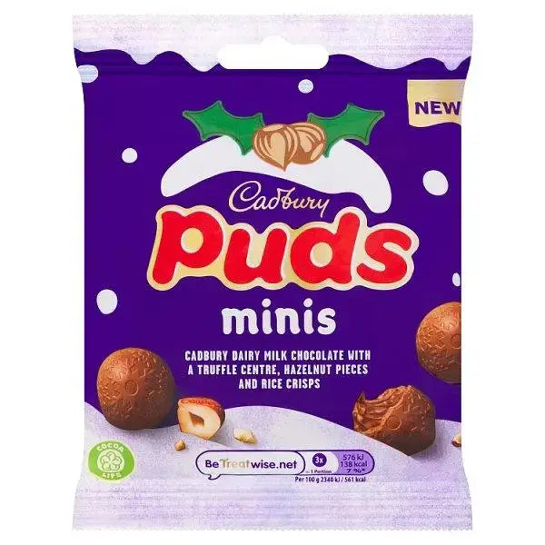 Cadbury Puds Minis Chocolate Bag 73g (Case of 22)  Adomoo