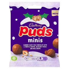 Cadbury Puds Minis Chocolate Bag 73g (Case of 22)  Adomoo