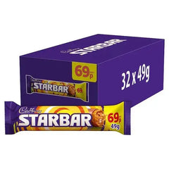 Cadbury Starbar Chocolate Bar 69p PMP 49g (Case of 32)  Adomoo