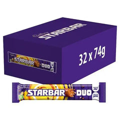 Cadbury Starbar Duo Chocolate Bar 74g (Case of 32)  Adomoo