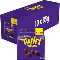 Cadbury Twirl Bites Chocolate Bag 85g (Case of 10)  Adomoo