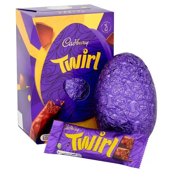 Cadbury Twirl Chocolate Easter Egg, 198g (Case of 6)  Adomoo