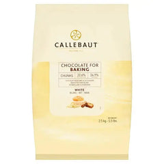 Callebaut Chocolate for Baking Chunks White 2.5kg  Adomoo