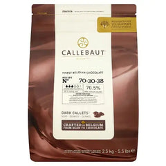 Callebaut Finest Belgian Chocolate 70% Extra Bitter Callets 2.5kg  Adomoo