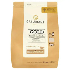 Callebaut Finest Belgian Chocolate Gold Caramel Callets 2.5kg  Adomoo