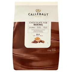 Callebaut Milk Chocolate Baking Chunks 2.5kg  Adomoo