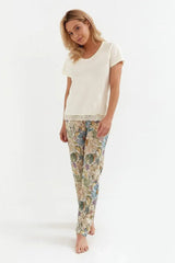 Cana comfortable blouse and pants womens pajama  Adomoo