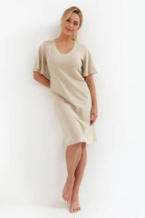 Cana high-quality melange viscose womens shirt  Adomoo