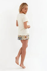 Cana shirt with short sleeves womens pajamas  Adomoo