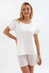 Cana shirt with short sleeves womens pajamas  Adomoo