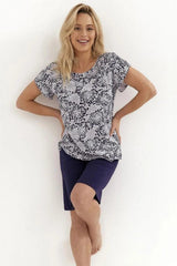 Cana short-sleeve blouse and shorts womens pajama  Adomoo