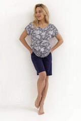 Cana short-sleeve blouse and shorts womens pajama  Adomoo