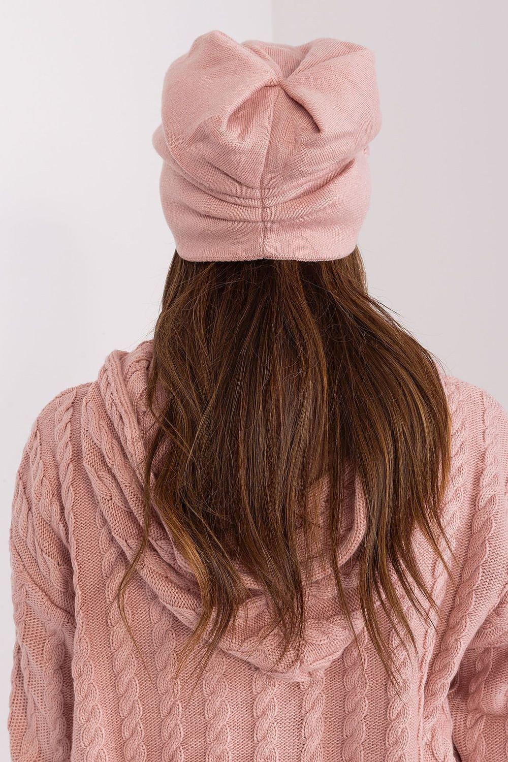 Women's Warm Winter Hat – Smooth Knit with Side Appliqué  Adomoo