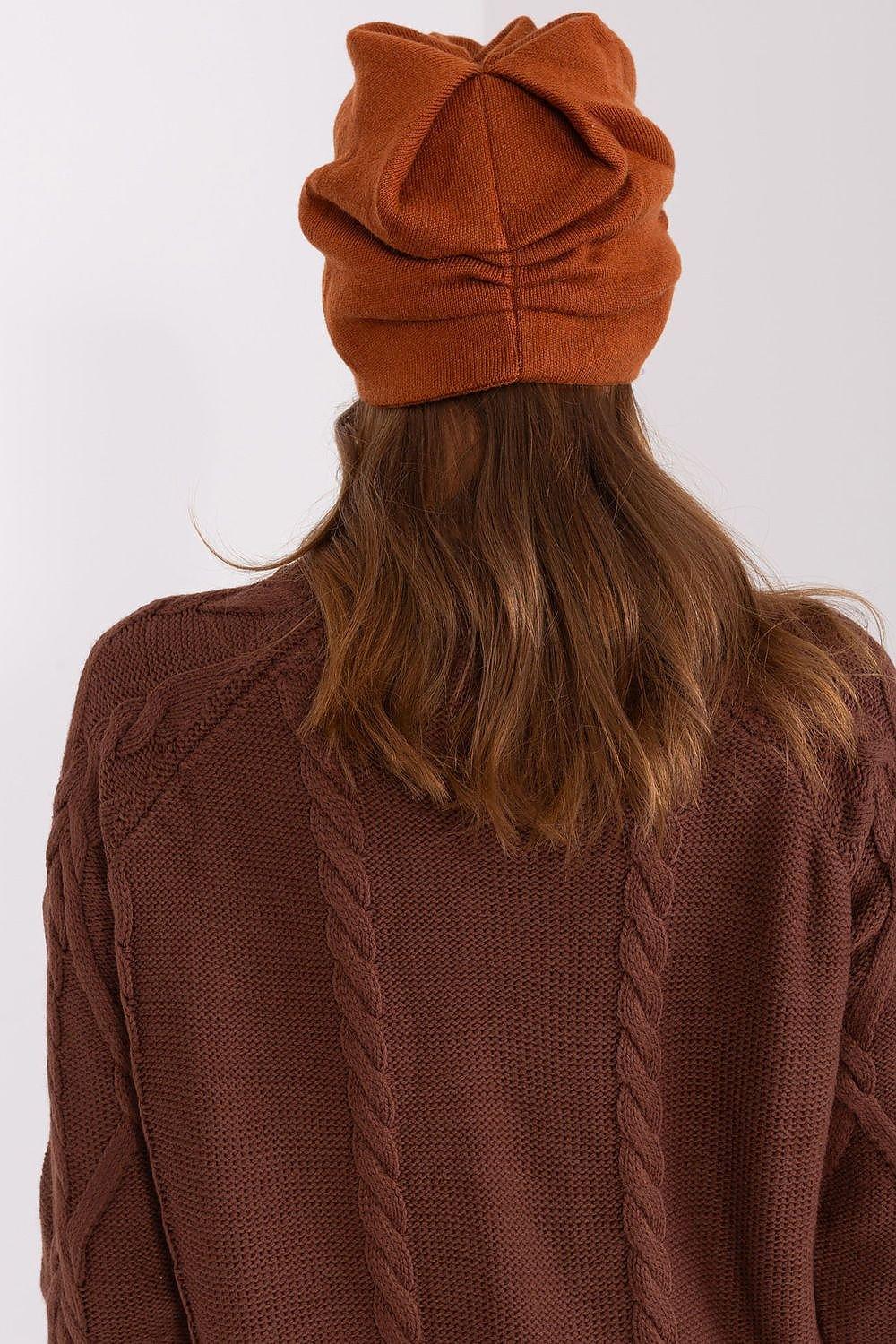 Women's Warm Winter Hat – Smooth Knit with Side Appliqué  Adomoo