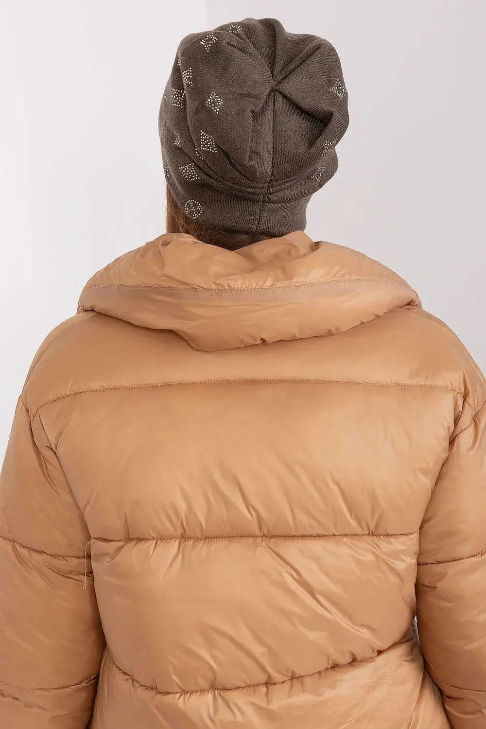 Women's Winter Beanie – Warm Cashmere Blend with Rhinestone Detail  Adomoo