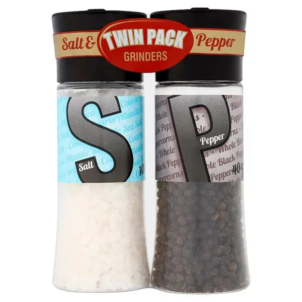Cape Foods Salt & Pepper Grinders Twin Pack (Case of 6)  Adomoo