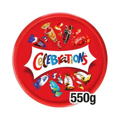 Celebrations Milk Chocolate & Biscuit Bars Sharing Tub 550g  Adomoo