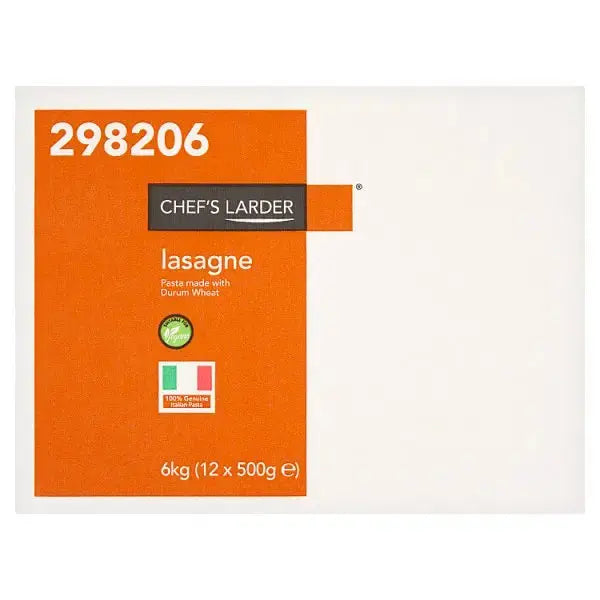 Chef's Larder Lasagne 12 x 500g (6kg)  Adomoo