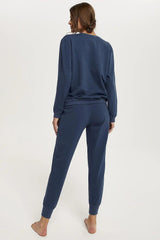 Classic Italian Fashion Panama Sweatshirt Set  Adomoo