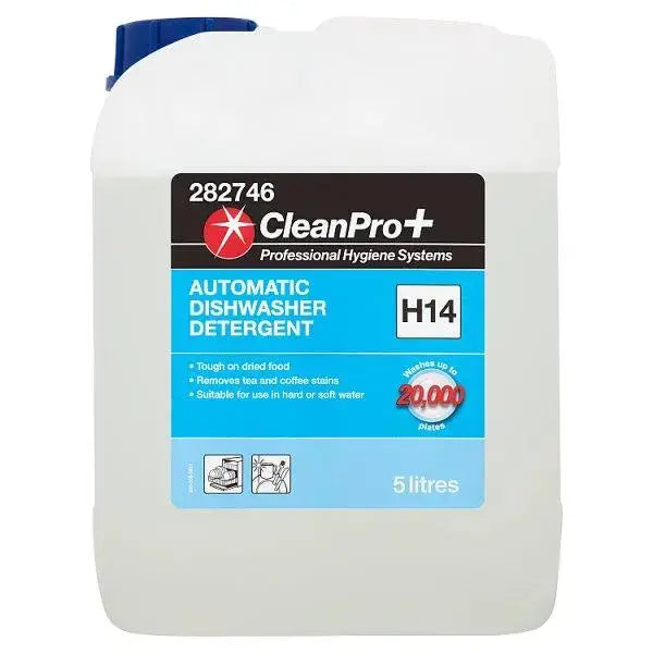 CleanPro+ Automatic Dishwasher Detergent H14 5 Litres  Adomoo