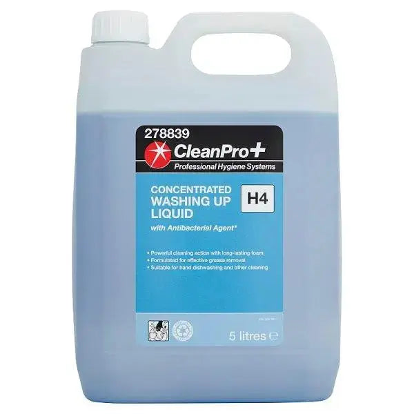CleanPro+ Concentrated Washing Up Liquid H4 5 Litres  Adomoo