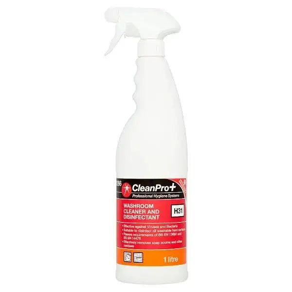 CleanPro+ Washroom Cleaner and Disinfectant H31 1 Litre  Adomoo