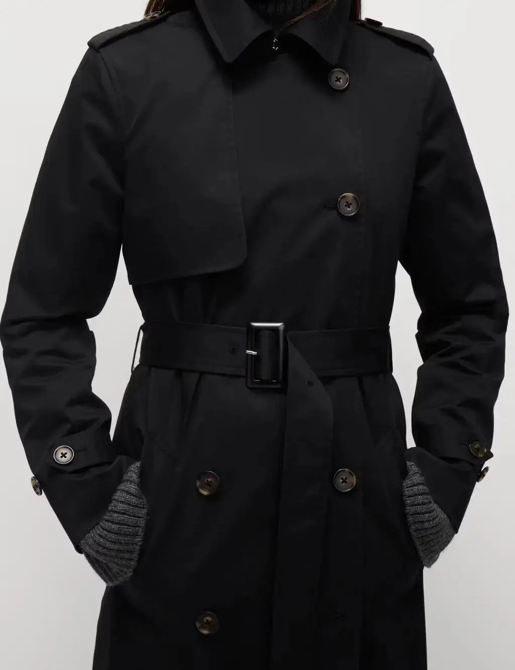 Cotton Rich Belted Longline Trench Coat  Adomoo