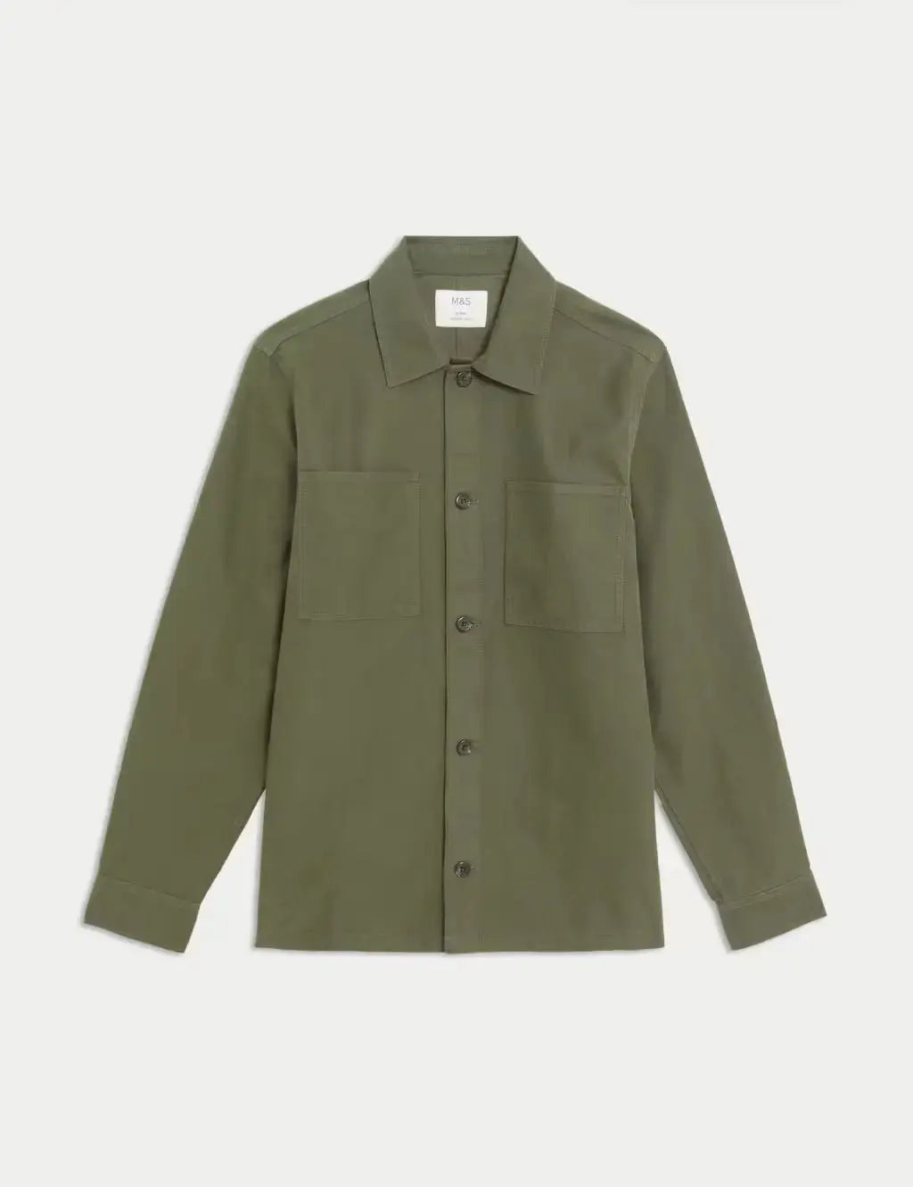 Cotton Rich Overshirt  Adomoo